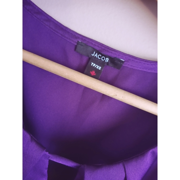 ✨3/$15 Jacob | Deep Purple Sleeveless Blouse - Picture 2 of 2
